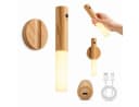 R2 Invest LED Wandleuchte mit Sensor USB-C Warmweiß Holzoptik Bild 2