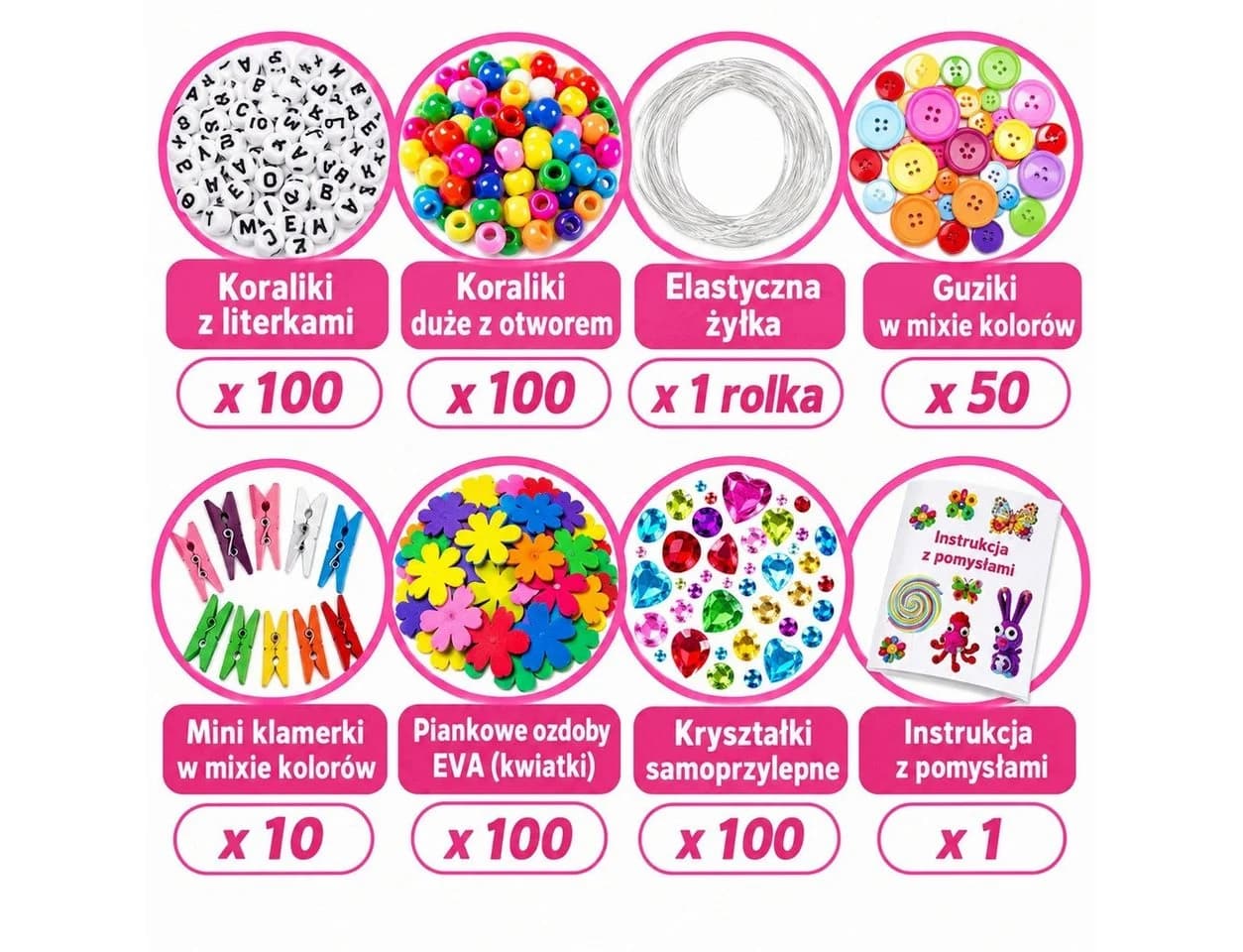 R2 Invest Kreativset Bastelset für Kinder im Koffer Bunt