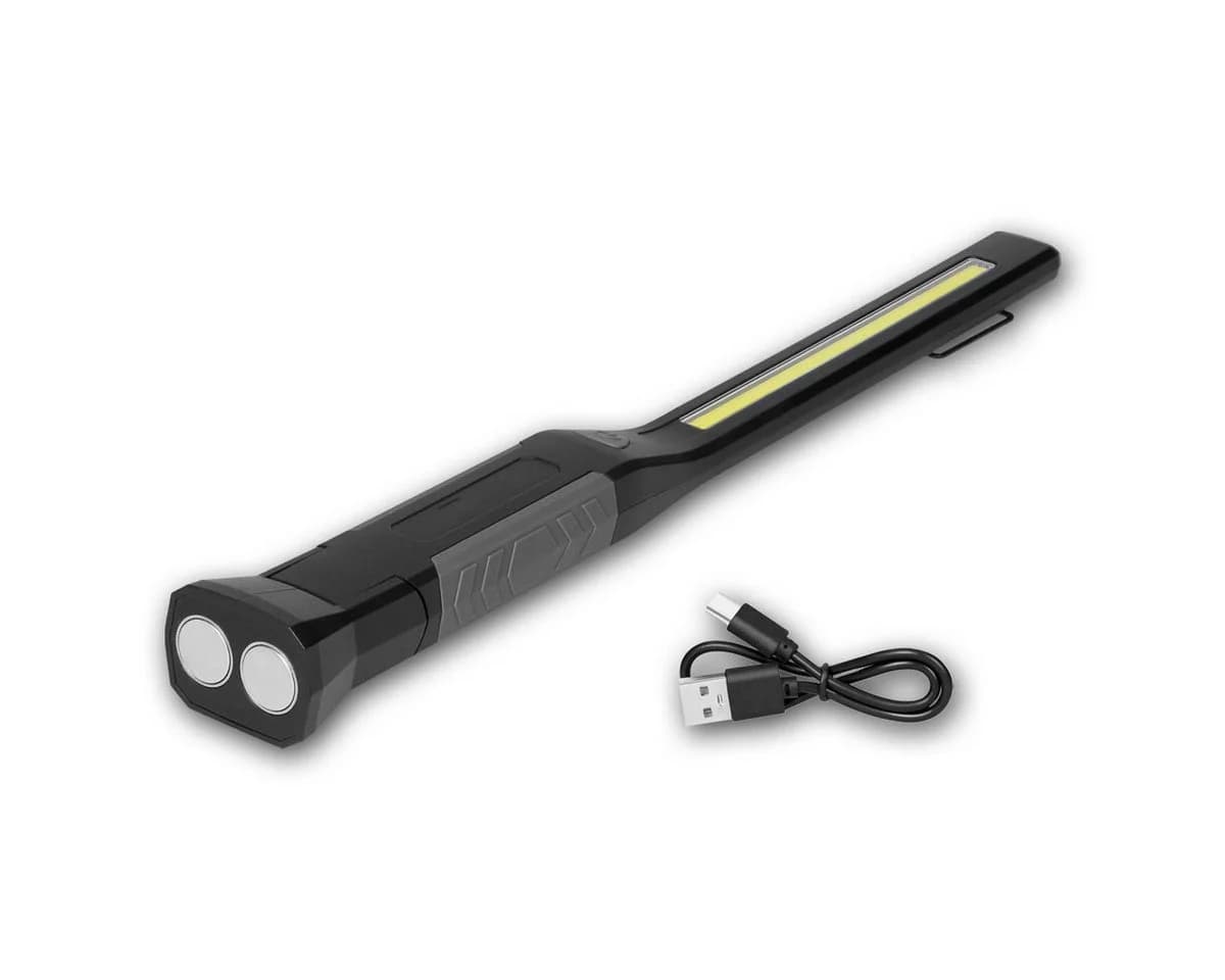Virone LED Arbeitsleuchte mit Magnetfuß & Haken, schwarz, kaltweiß - Bild 5