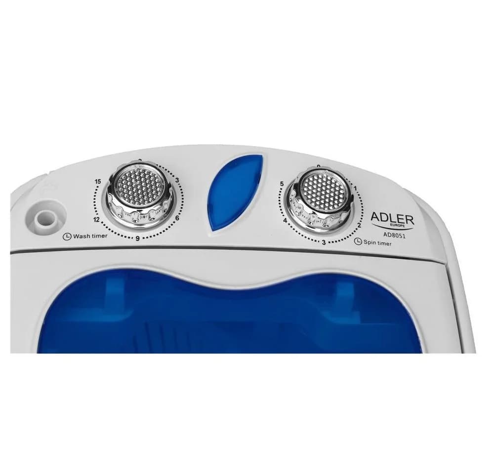 Adler Mini Waschmaschine AD 8051 mit Schleuder, 3 kg, blau/weiß - Bild 4