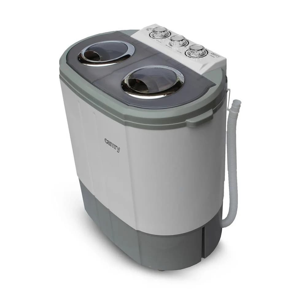 Camry Waschschüssel CR 8052 Kompakte Waschmaschine mit Schleudern 3 kg Weiß/Grau