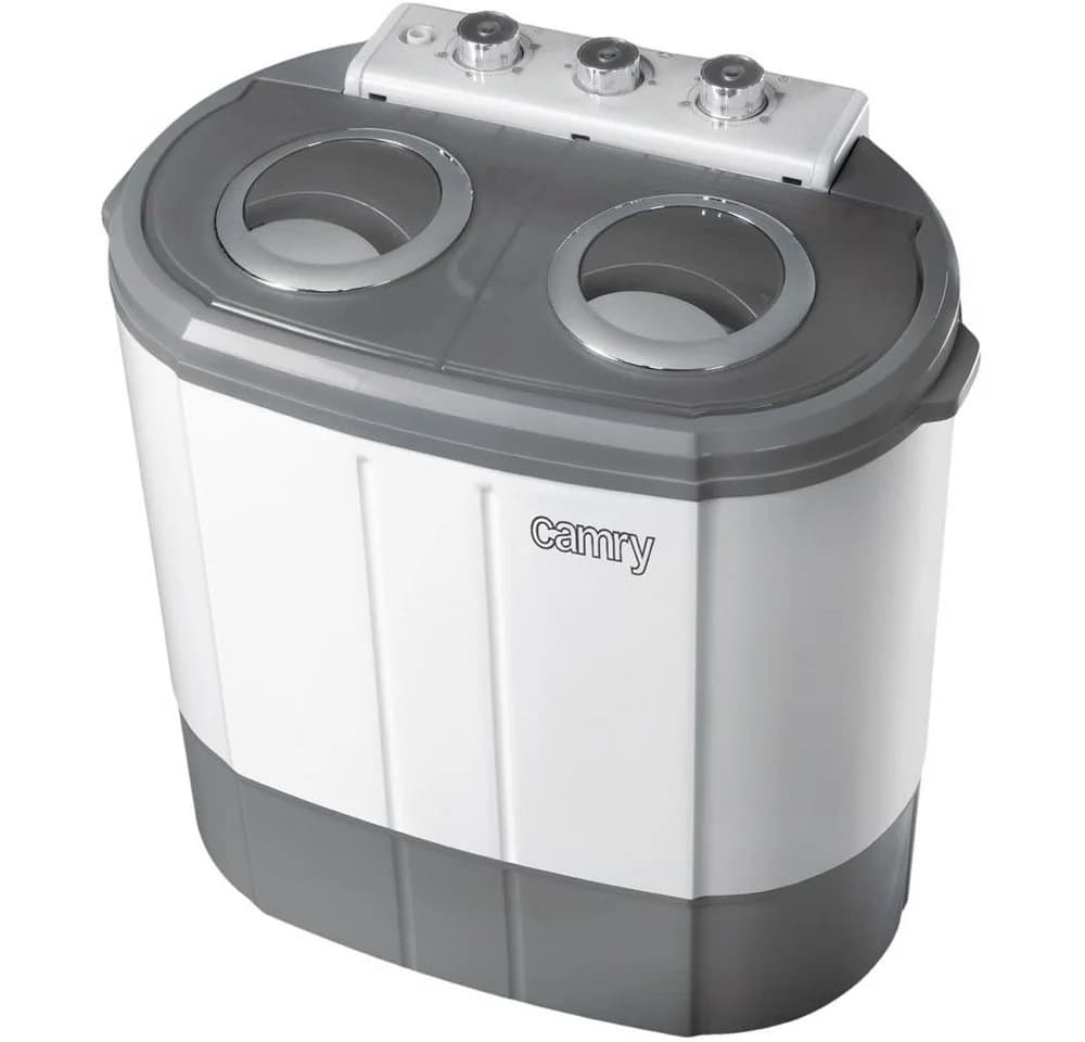 Camry Waschschüssel CR 8052 Kompakte Waschmaschine mit Schleudern 3 kg Weiß/Grau - Bild 2