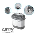 Camry Waschschüssel CR 8052 Kompakte Waschmaschine mit Schleudern 3 kg Weiß/Grau Bild 5
