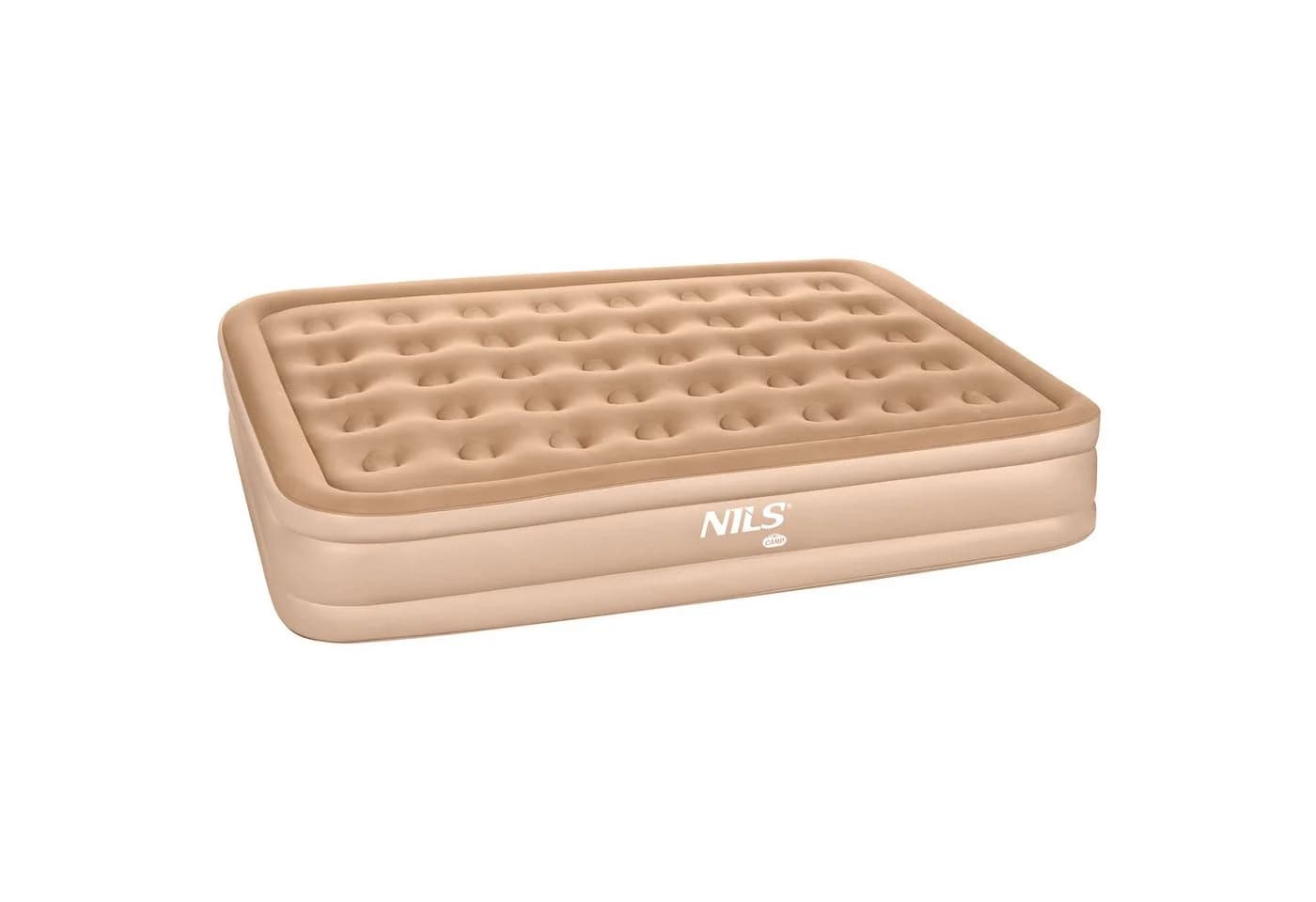 NILS CAMP Luftmatratze Doppelmatratze mit elektrischer Pumpe Beige - Bild 2