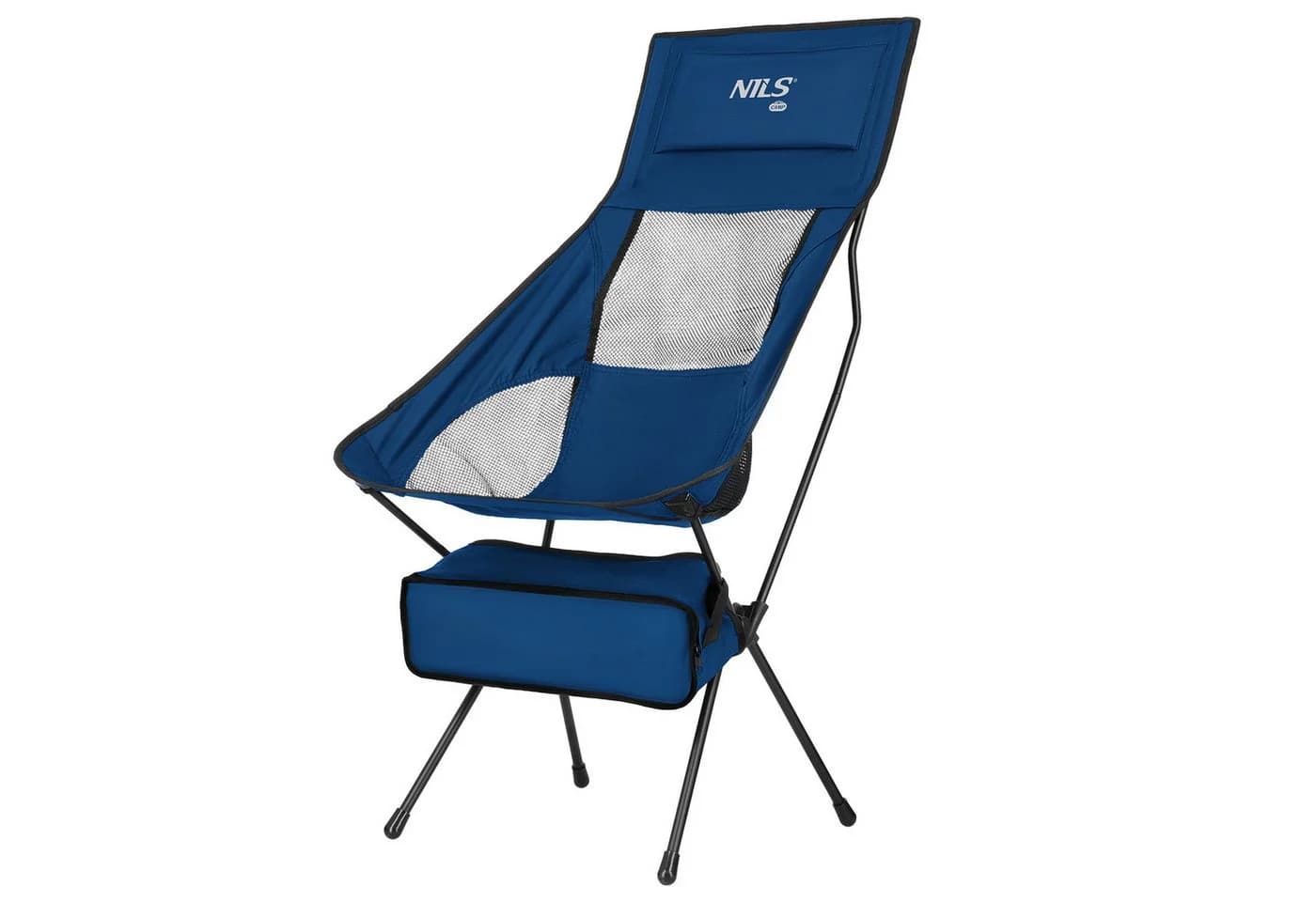 NILS CAMP Campingstuhl Ultraleicht Faltstuhl mit Hoher Rückenlehne Blau - Bild 4