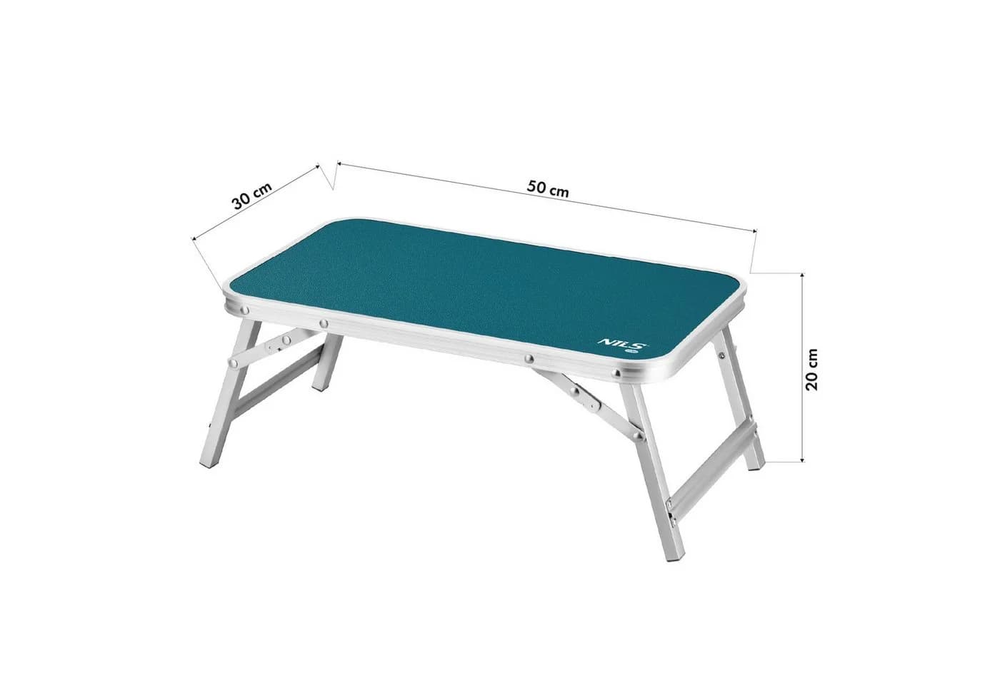 NILS CAMP Campingtisch Klappbar Aluminium MDF Kompakt - Bild 3