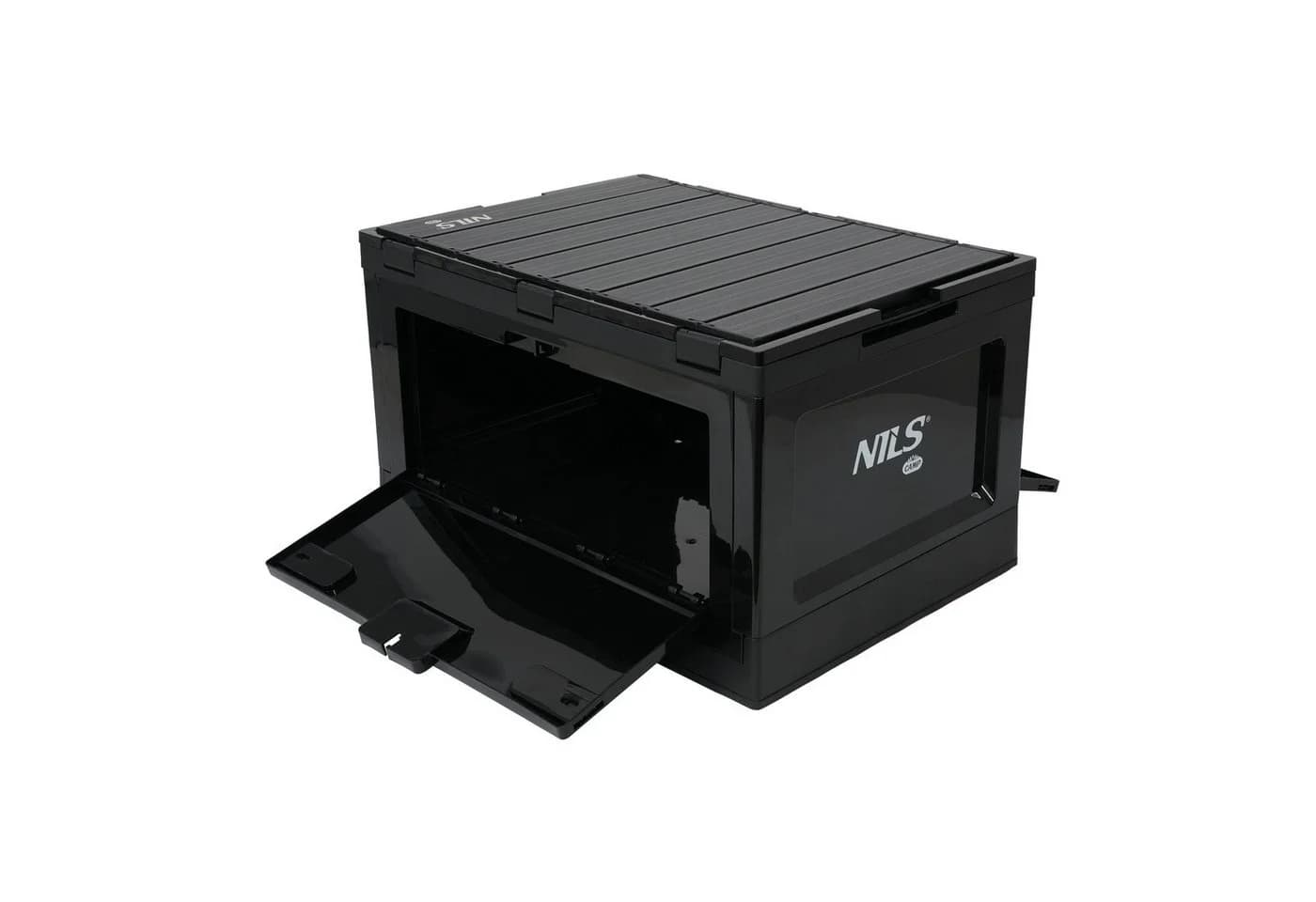 NILS CAMP Aufbewahrungsbox 2in1 Klappbar 50L mit Arbeitsfläche - Bild 2