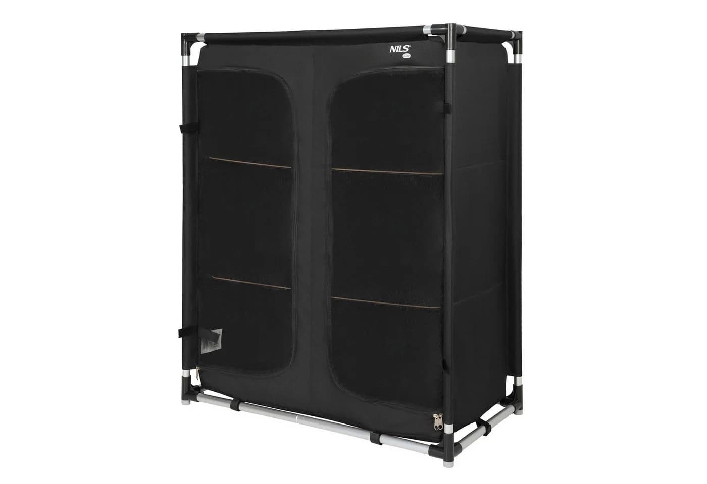 NILS CAMP Campingschrank XL Reiseschrank mit 3 Ablageebenen