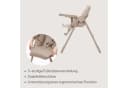 Lionelo Hochstuhl LINN PLUS Set Beige 2in1 Liegefunktion 6 Höhen Bild 4