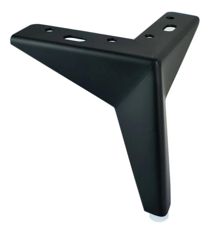 Prima-Online Möbelfüße 4er Set Stahl Modern Schwarz Matt / Chrom - Bild 2