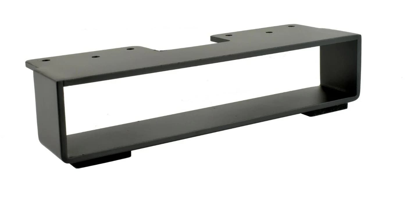 Prima-Online Möbelfuß Rechteckig 22,5 x 5,4 cm Stahl Schwarz Matt 4mm Stark - Bild 2