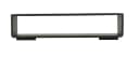 Prima-Online Möbelfuß Rechteckig 22,5 x 5,4 cm Stahl Schwarz Matt 4mm Stark Bild 3