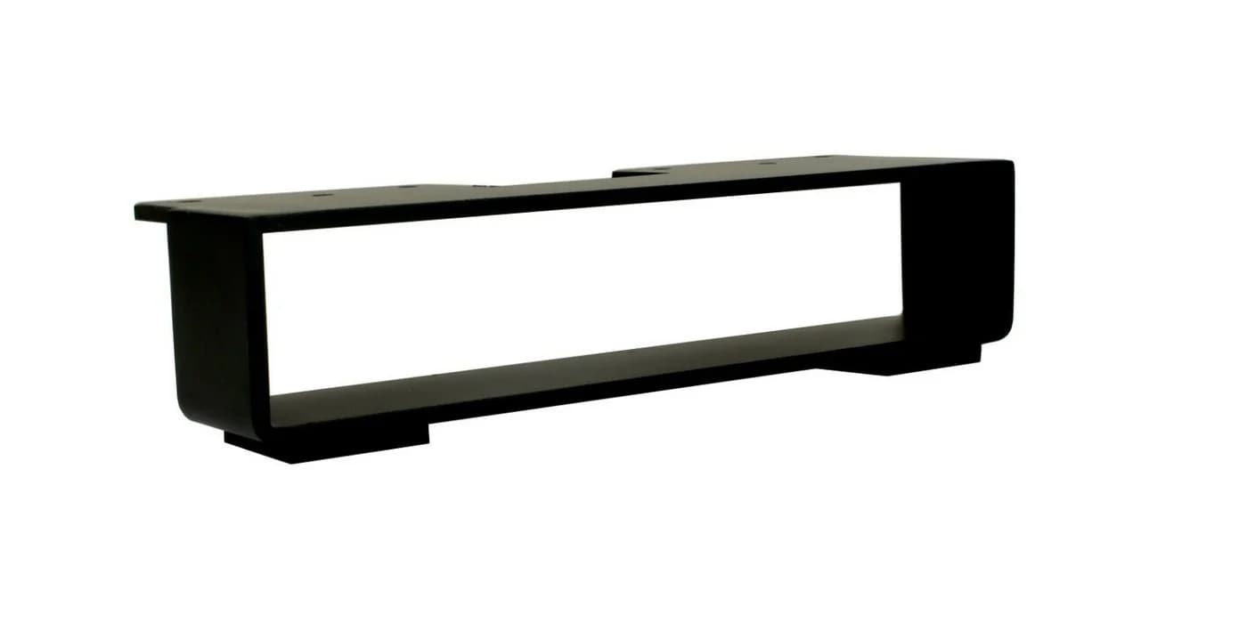 Prima-Online Möbelfuß Rechteckig 22,5 x 5,4 cm Stahl Schwarz Matt 4mm Stark - Bild 4