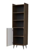 Compleo Bücherregal Standregal Modern Braun Schwarz Push-to-Open Bild 1