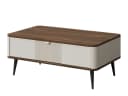 Compleo Couchtisch LILIA mit Schublade, Kaschmir, Metallgriffe, Lamellen Bild 2