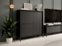 Compleo Hochkommode JULO Schwarz mit Push to open Funktion Bild 1