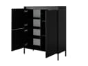 Compleo Hochkommode JULO Schwarz mit Push to open Funktion Bild 5