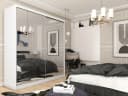 Compleo Schwebetürenschrank DEBORA 05 mit Spiegel und Aluminiumgriff Bild 1
