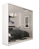 Compleo Schwebetürenschrank DEBORA 05 mit Spiegel und Aluminiumgriff Bild 2
