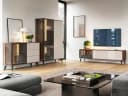 Compleo Standvitrine VIVIN Modern Zweiteilig Push-to-Open Bild 1