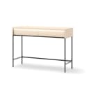 Compleo Schminktisch FLORE Beige mit 2 Schubladen und Lamellenfront Bild 1