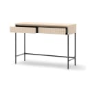 Compleo Schminktisch FLORE Beige mit 2 Schubladen und Lamellenfront Bild 3