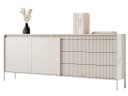 Compleo Schubkastenkommode Beige 3 Schubladen Modern Bild 2