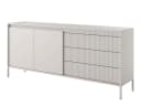 Compleo Schubkastenkommode Beige 3 Schubladen Modern Bild 3