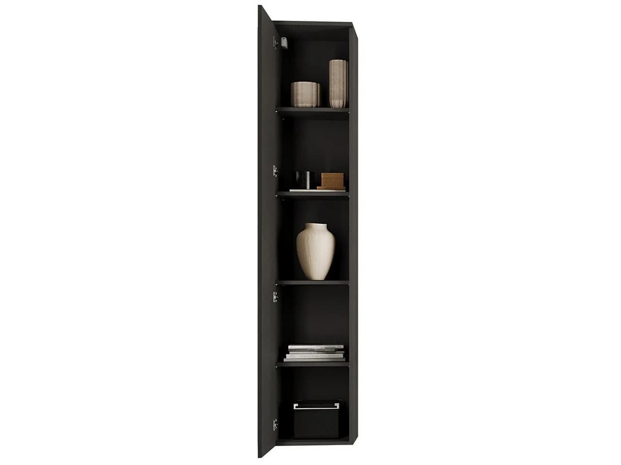MOEBLINE Wandhängeschrank FIVO 02 Schwarz