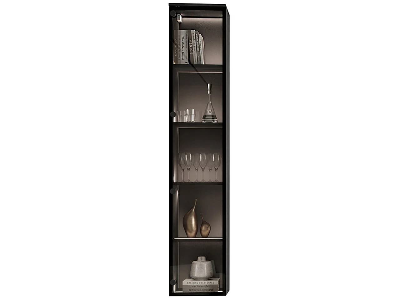 MOEBLINE Hängevitrine FIVO 03 Schwarz Modern - Bild 2