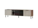 MOEBLINE Lowboard TV ATTI 06 EF mit Kamin Walnuss/Kaschmir Bild 1