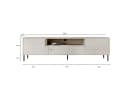 MOEBLINE Lowboard TV Schrank Kommode RADDIO 180NC Kaschmir Bild 5