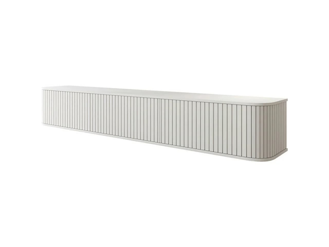 MOEBLINE Hängender TV Schrank ZILLO 215 Weiß Lowboard - Bild 2