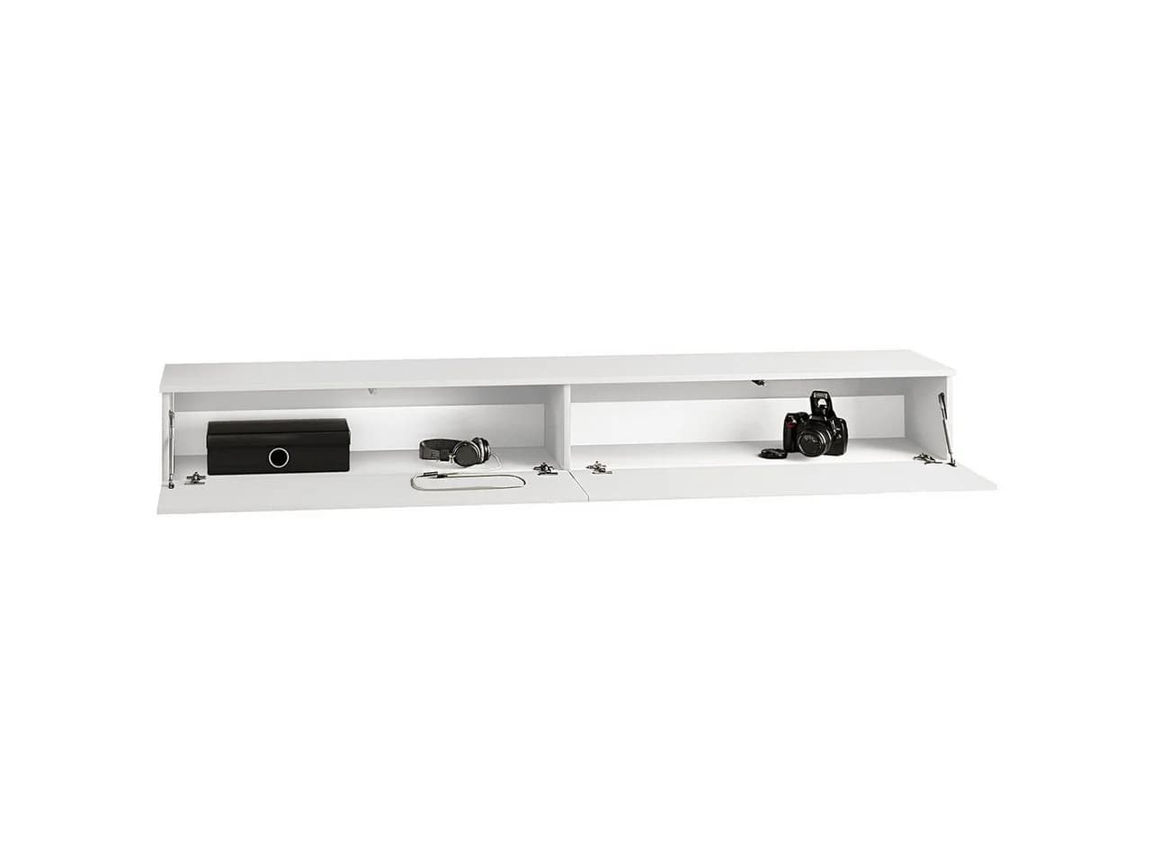 MOEBLINE Lowboard TV Schrank Kommode 200 FIVO 01 Weiß