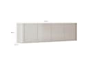 MOEBLINE Sideboard AZILLO Kommode Beige Kaschmir Bild 5