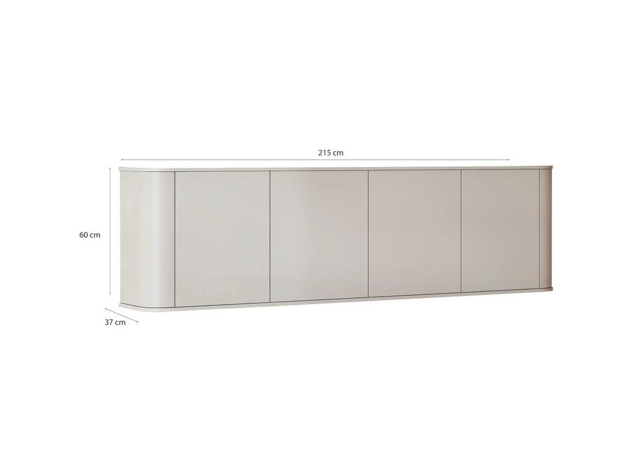 MOEBLINE Sideboard AZILLO Kommode Beige Kaschmir - Bild 5