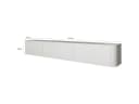 MOEBLINE Hängendes TV Lowboard AZILLO 215 Weiß Bild 5
