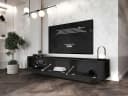 MOEBLINE TV Lowboard AZILLO 215 Hängend Schwarz Bild 1