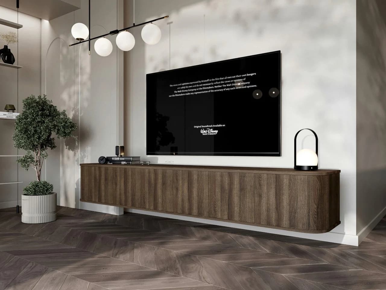 MOEBLINE TV Lowboard AZILLO 215 hängend Eichebarock - Bild 2