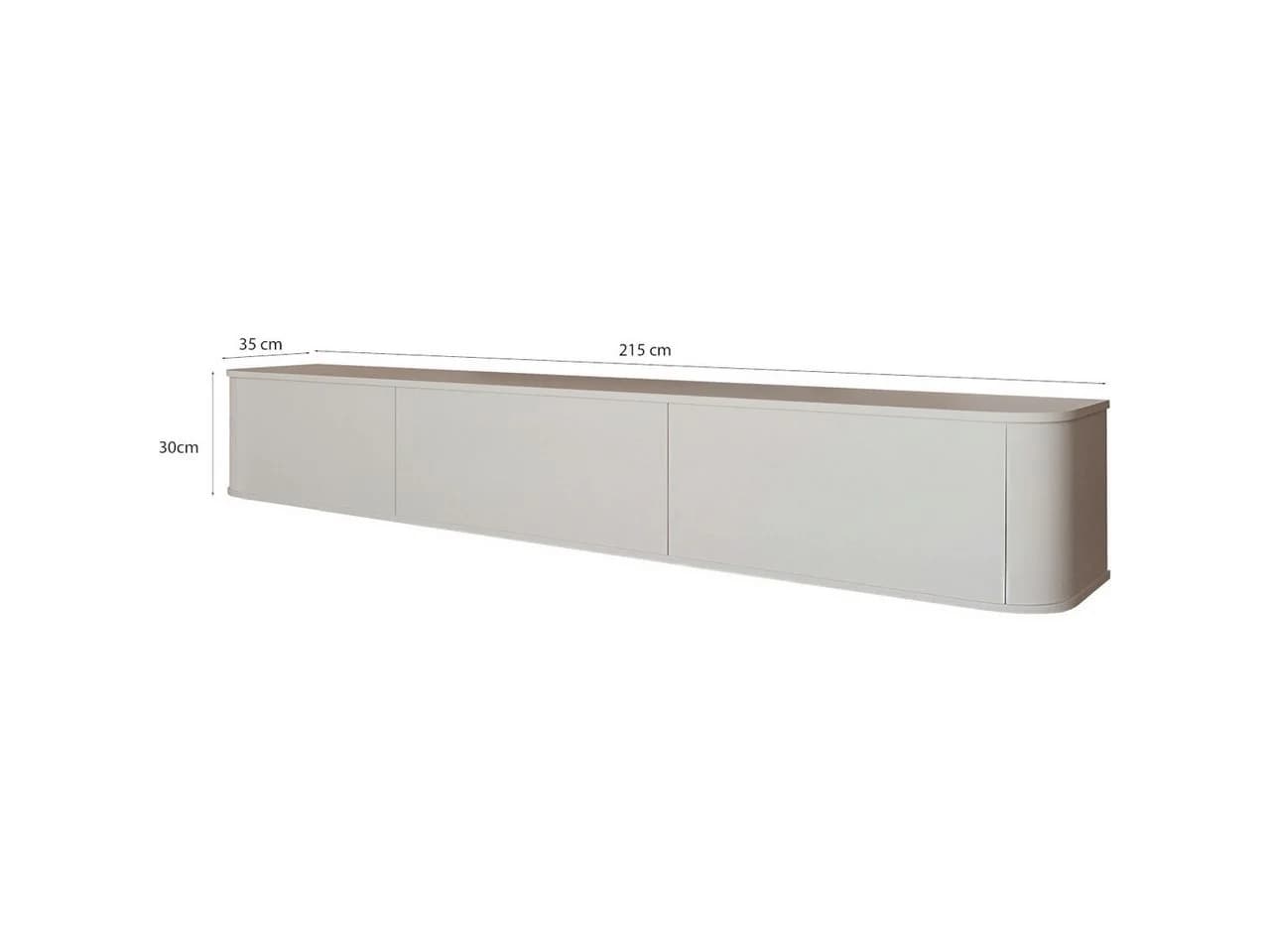 MOEBLINE TV Lowboard AZILLO 215 kaschmir Hängend - Bild 5