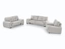 Modernes Sofagarnitur Omega-Set Kunstleder 3+2+1 Sessel Wohnzimmer Bild 1