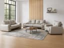 Modernes Sofagarnitur Omega-Set Kunstleder 3+2+1 Sessel Wohnzimmer Bild 2