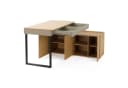 Beautysofa Schreibtisch LICO mit Kommode Beige Sand Bild 5
