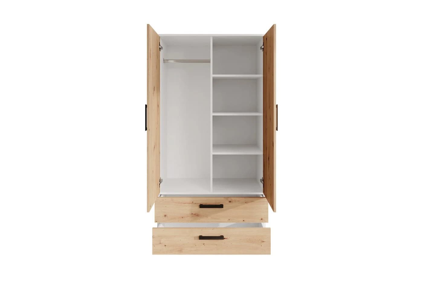 Kleiderschrank TREND 90x180x50 cm Laminat - Bild 3