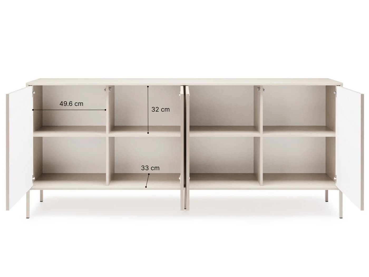 Beautysofa Kommode NOTO 200 cm mit 4 Türen Push-to-Open - Bild 3