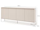 Beautysofa Kommode NOTO 200 cm mit 4 Türen Push-to-Open Bild 5