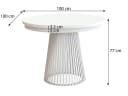 Beautysofa Esstisch Lumi im Loft-Stil, ausziehbar Ø 100–180 cm, Metallbeine Bild 5