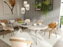 Beautysofa Esstisch Bilbao Loft-Stil ausziehbar Ø 100–180 cm Bild 1