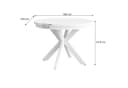 Beautysofa Esstisch Bilbao Loft-Stil ausziehbar Ø 100–180 cm Bild 4