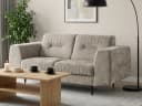 Beautysofa 2-Sitzer VENEZIA Relaxsofa Modernes Design Dunkles Grau Bild 2
